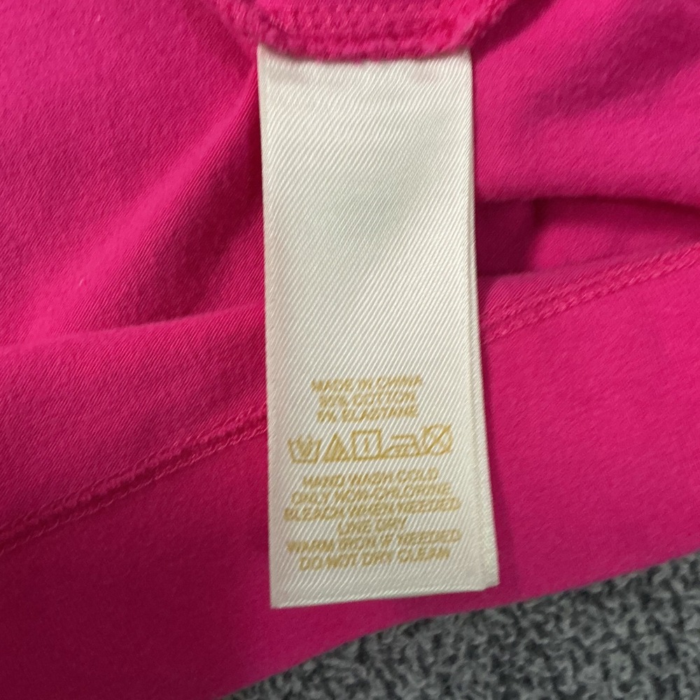 Kate Spade New York Pink Sleeveless Bow Neck Keyhole Tank Top L - Picture 3 of 6